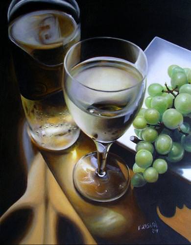 [ 'White Wine and Grapes